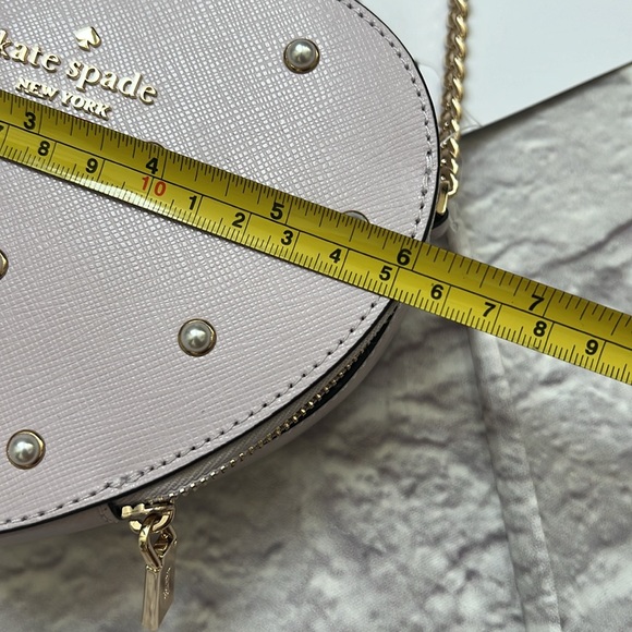 Kate spade heart crossbody lilac moon purple pearls - Picture 11 of 12